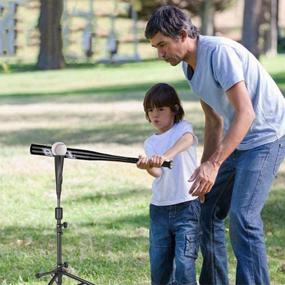 img 3 attached to ⚾️ Complete Batting Training Solution: BaseGoal Baseball Tee - Portable Tripod Stand with Carrying Bag for Softball and Baseball Practice