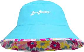 img 2 attached to SunBusters Girls Reversible Bucket Hat: Maximum UPF 50+ Sun Protection for Ultimate Sun Safety