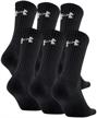 under armour charged cotton black logo
