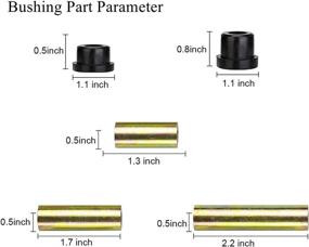 img 3 attached to 🚗 Alvar New Bushing Kit: Club Car DS Front & Rear Leaf Spring Replacement for Golf Carts - 1992 and Up Models