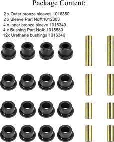 img 4 attached to 🚗 Alvar New Bushing Kit: Club Car DS Front & Rear Leaf Spring Replacement for Golf Carts - 1992 and Up Models