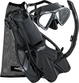 img 1 attached to 🤿 Unleash Your Inner Adventurer with the Phantom Aquatics Adult Speed Sport Mask Fin Snorkel Set
