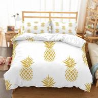 moumouhome pineapples background pillowcase comforter logo