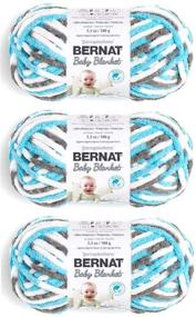 img 3 attached to 🧶 Sail Away 3-Pack Bernat Baby Blanket Yarn, 3.5 Oz, Gauge 6 Super Bulky