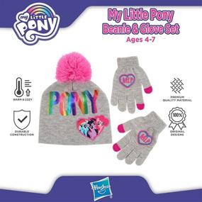 img 1 attached to Hasbro Girls Little Gloves Weather Girls' Accessories for Cold Weather