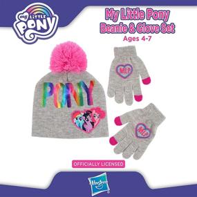 img 2 attached to Hasbro Girls Little Gloves Weather Girls' Accessories for Cold Weather