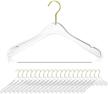 uyoyous acrylic hangers clear clothes non slip logo