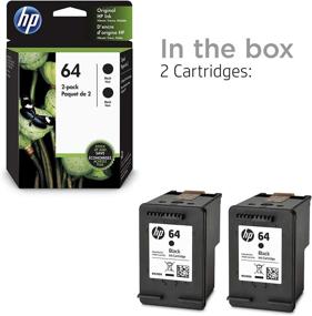 img 2 attached to 🖨️ HP 64 Black Ink Cartridges for HP ENVY Photo & Tango Series - 3YP22AN