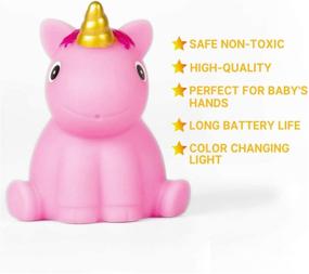 img 1 attached to 🛁 Bath Toys for Toddlers: 8 Pack Light Up Toys with Flashing LED Lights - Shower Bathtime Fun for Kids Infants: Shark, Clown Fish, Owl, Unicorn, Octopus, Dolphin, Dinosaur, Mermaid Toys