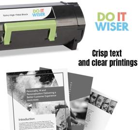 img 2 attached to 🖨️ Do It Wiser Compatible Toner Cartridge Replacement for Lexmark 60F1H00 - Prints up to 10,000 Pages - Compatible with Lexmark MX Series Printers