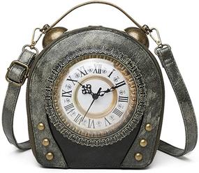img 4 attached to Working Handbags Steampunk Shoulder Messenger Women's Handbags & Wallets