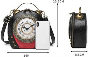 img 2 attached to Working Handbags Steampunk Shoulder Messenger Women's Handbags & Wallets