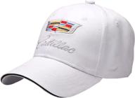 white of cadillac baseball hat cap logo