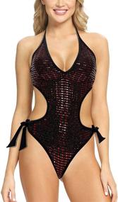 img 4 attached to Modihito Backless Swimsuit Monokini LGA20173 Women's Clothing