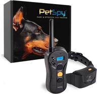 🐶 petspy p620 dog training shock collar: vibrating, shocking, beeping remote control e-collar - rechargeable & waterproof trainer for dogs 10-140 lbs logo