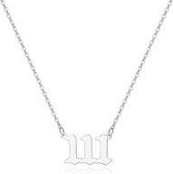 📿 licoda s925 sterling silver angel number necklace for women, dainty numerology jewelry with choker chain, pendants featuring angel numbers 111, 222, 333, 444, 555, 666, 777, 888, 999, ideal for girls logo