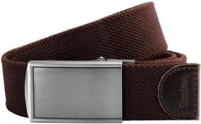 img 3 attached to 👔 Stylish and Durable: Samtree Military Buckle Canvas 02 Gray Men's Accessories Collection