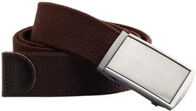 img 4 attached to 👔 Stylish and Durable: Samtree Military Buckle Canvas 02 Gray Men's Accessories Collection