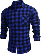 👔 coofandy sleeve fitted designer shirts: stylish men's clothing for shirts logo