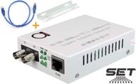 🔌 st gigabit single mode fiber media converter with built-in fiber module - 20 km (12.42 miles) reach - st to utp cat5e cat6 10/100/1000 rj-45 - auto sensing gigabit/fast ethernet - jumbo frame support - link loss forwarding (llf) логотип
