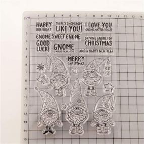 img 2 attached to 🎅 LZBRDY 4.1x5.9 Inch Santa Claus in Christmas Hat Stamps and Die Set for Card Making and Scrapbooking (T1595)