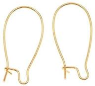 👂подвесные крючки для сережек beadaholique kidney wire, 25 мм, 10 пар - отделка золотом 22k логотип