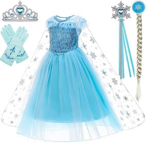 img 4 attached to Enchanting Princess Dresses for 👑 Birthdays and Halloween: Costumes Fit for Royalty