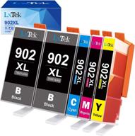 🖨️ lxtek compatible ink cartridge: hp 902 xl 902xl replacement for officejet 6978 6954 6962 6968 6975 printers (5 pack) logo