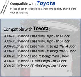 img 3 attached to 🚪 OTUAYAUTO Rear Liftgate Struts, Hatch Lift Support Shock - SG229013 4590 Gas Spring Replacement for 2004-2010 Toyota Sienna, Set of 2