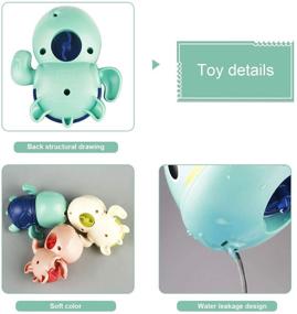 img 2 attached to 🐢 TOHIBEE Bath Toys: Adorable Swimming Turtle Bath Toys for Toddlers 1-3 Years. Wind Up Toys for 1 Year Old Boys and Girls. Ideal for Preschool and Toddler Pool Play. Perfect Newborn Baby Bathtub Water Toys.