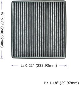 img 3 attached to 🚗 POTAUTO MAP 1065C (CF11809) Activated Carbon Cabin Air Filter Replacement for Cadillac Escalade ESV, Chevrolet Silverado 1500 2500 3500 Suburban Tahoe, GMC Sierra 1500 2500 3500 Yukon XL