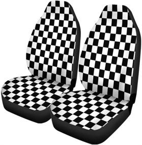 img 4 attached to Set of 2 Car Seat Covers - Marble Pattern Abandoned Abstract 🚗 Aged Architecture Bathroom - Universal Auto Front Seat Protectors for Car, SUV, Sedan, Truck