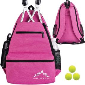img 4 attached to 🎾 Himal Outdoors Tennis Backpack - Holds 2 Rackets and Essential Tennis Gear