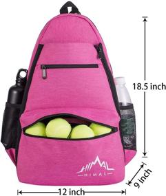 img 3 attached to 🎾 Himal Outdoors Tennis Backpack - Holds 2 Rackets and Essential Tennis Gear