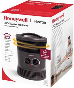 img 3 attached to 🔥 Обогреватель Honeywell 360 градусов: эффективный обогреватель с вентилятором принудительной конвекции, 2 уровня нагрева и энергосберегающими функциями