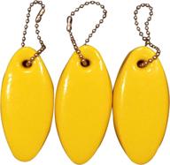 🔑 vibrant yellow floating keychain: durable and coated for added protection logo