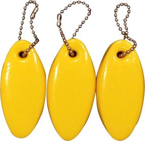 img 4 attached to 🔑 Vibrant Yellow Floating Keychain: Durable and Coated for Added Protection