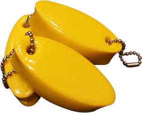 img 2 attached to 🔑 Vibrant Yellow Floating Keychain: Durable and Coated for Added Protection