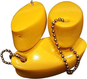 img 1 attached to 🔑 Vibrant Yellow Floating Keychain: Durable and Coated for Added Protection