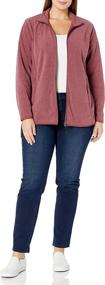 img 1 attached to 🧥 Stay Warm and Cozy with Amazon Essentials Women's Plus Size Full-Zip Polar Fleece Jacket