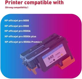 img 3 attached to 🖨️ Hotcolor 8500a Printhead: Replacing HP 940 Printhead C4900A C4901A for Officejet Pro 8000 8500 (Black/Yellow Cyan/Magenta)