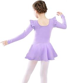 img 3 attached to BAOHULU Skirted Sleeve Leotards B189_Purple_M