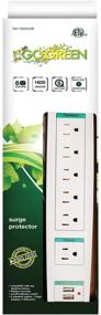 img 2 attached to GG-16326USB Go Green Power Inc. Surge 🔌 Protector with 6 Outlets and 2 USB Ports