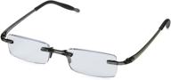 visualites unisex-adult vis8smo15 rectangular smoke reading glasses - 48 mm: stylish eyewear for clear vision logo