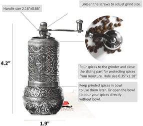 img 2 attached to 🌶️ Bazaar Anatolia Pepper Grinder: Premium Turkish Spice Mill in Antique Copper (4.2")