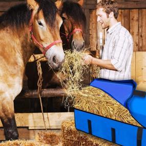 img 3 attached to 🐴 TOKSKS Extra Large Hay Bale Carry Bags: Great Storage Solution for Straw, Tote Bag for Horses