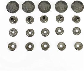 img 1 attached to Pack of 5 Decorative 🔒 Buffalo Nickel Line 24 Snap Sets