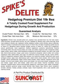 img 1 attached to 🦔 Spike's Delite Hedgehog Premium Diet Food: A 1.5 lb High-Quality Option for Suncoast Sugar Gliders