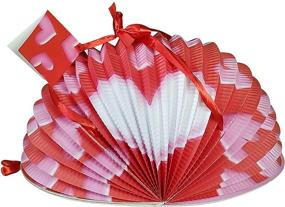 img 3 attached to Valentine Hearts DazzleWrap Gift Wrap - Medium Size with 3D Sliding Decorative Gift Reveal Top in Red and White