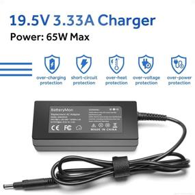 img 3 attached to 65W AC Adapter Laptop Charger for HP Pavilion Touchsmart 14-b109wm 14-b120dx 14-173cl 15-b129wm 15-b142dx 15-b143cl 15-b152nr 14-b 15-b Sleekbook 693715-001 677770-001 613149-001 - 19.5V 3.33A